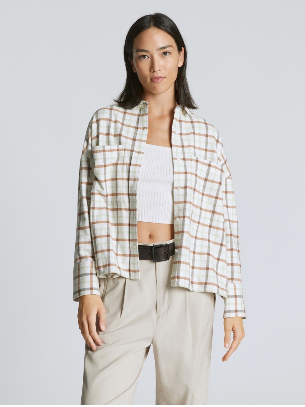 Everlane Top XS Boxy Ivory
